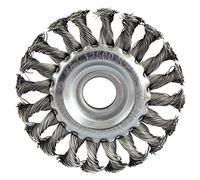 115mm Angle Grinder Flat Twist Knot Wire Wheel Brush for Rust and Paint Removal 22.2mm Bore
