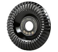 115mm Angle Grinder Wood Carving Disc High Carbon Steel 22.23mm Arbor with 16mm Adapter Ring Thorn Design Stump Grinder for Wood Metal Plastic Compatible with Bosch Makita DeWalt Metabo