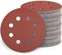 115mm Hook & Loop Sanding Discs 8-Hole Sandpaper, 80Pcs 4.5" Orbital Sander Pad 40/60/80/120/180/240/320/400/600/800 Grit for Polishing Grinding Sanding