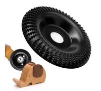 115mm Wood Carving Disc for Angle Grinder, 22.23mm Arbor Wood Shaping Wheel for Grinding, Sculpting and Contouring Wood, 4.5 Inch Grinder Attachment for Woodworking