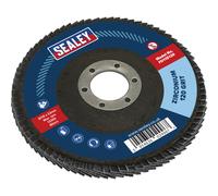 115mm Zirconium Flap Disc - 22mm Bore - Depressed Centre Disc - 120 Grit