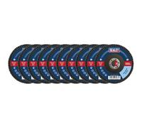 Sealey Flap Discs FD115MIX Zirconium Ø115mm Ø22mm Assorted Grit Pack of 10