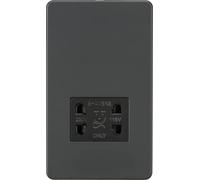 115V/230V Dual Voltage Shaver Socket - Anthracite