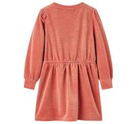 (116) Kids' Dress with Long Sleeves Toddler Short School Girl's Dress Medium Pink