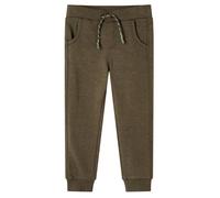 (116) Kids' Sweatpants Children's Trousers Sports Tracksuit Jogger Khaki Melange