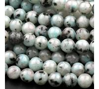 116 Pcs Kiwi Jasper Beads for Jewelry Making 6 MM Kiwi Jasper Gemstones Loose Stone Beads