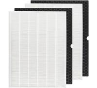 116130 Filter H Replacement Compatible with Winix 5500-2 Plasmawave Air Purifier and Winix AM80 Air Purifier - 2 HEPA and 2 Activated Carbon Filters Combo Pack