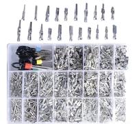 1168PCS Automotive Electrical Connector Kit with 1/1.5/1.8/2.2/2.8/3.5mm Pins and Terminal Removal Tool for Car Truck Motorcycle Boat