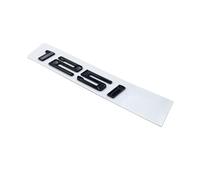 116i 118i 120i 125i 130i 135i Car Rear Boot Car Emblems Number Letter Badge Fit for BMW 1 Series E81 E82 E87 E88 F20 F21 Glossy Black (125i-Glossy black)