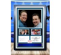 (117) Eric Bristow & Phil Taylor Darts Legends Signed Framed Autograph Signature A4 (21 X 297 CM) Art Work Wall Art Display Great Gift Idea (REPRINT) #####