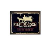 11795 Steptoe & son scrap merchants oil drum lane old tv comedy show garage shed man cave bar pub club vintage style advert -metal tin wall sign art plaque (200mm x 150mm)