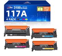 117A Compatible for HP 117A Toner Cartridges Replacement for Color Laser MFP 179fwg 178nwg 179fnw 178nw 150a 150nw 179 178 150 W2070A W2071A W2072A W2073A Ink (4 Pack)