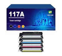 117A Toner Cartridge Compatible For HP W2070A W2071A W2073A W2072A Works With MFP 150a 150nw 178nw 179fnw Printer,4 colors-1 Set