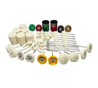 117PCS Polishing Kit for Dremel, Polishing Buffing Wheel with 2 Polishing Compound，Rotary Tool Accessories,Wool Felt Polishing Kit for Resin,Jewelry,Metal