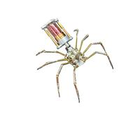 117PCS Zero-Day Venom Spider A, 3D Metal Steampunk Insect Assembly Model, Mechanical DIY Desk Display Collectible Gift for Adults