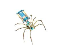 117PCS Zero-Day Venom Spider B, 3D Metal Steampunk Insect Assembly Model, Mechanical DIY Desk Display Collectible Gift for Adults