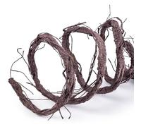 118 inch Bendable Artificial Brown Tree Twigs Branches, Small Wall Hanging Artificial Tree Branches, Fake Tree Twig Grape Vines for Fake Tree, Home Living and Outdoor Garde
