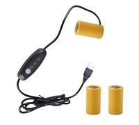 118cm USB 5V2A To 1.5V 3V 4.5V Cable LR14 C Battery Elimination Cord For Remote Toy Various Electronic Gadgets Black