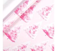 118IN Large Christmas Wrapping Paper Roll, Elegant Sheen Finish, Recyclable Gift Wrap with Pearl Finish with Reversed White Cutting Guides, for Christmas, Weddings, Anniversaries (01A)