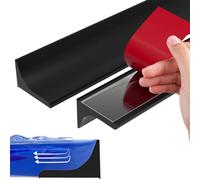 118inch/3M Wet Room Floor Barrier, Self-Adhesive Shower Floor Water Barrier, Silicone Shower Tray Sealing Strip, Bath Edging Trim Water Retaining Dam, Water Stopper for Countertop,Kitchen(Black)