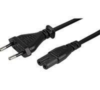 118Ink 2 Pin Mains Euro EU Power Socket Cable Fig.8 Figure 8 C7 AC Cable Copper Cable Compatible with Laptop Stereo CD Printer PS2 Black 1.5M