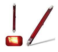 118mm 200W R7S Halogen Bulb, 200lm, R7S J118 Halogen Light Bulb Dimmable, J-Type R7S Linear Lamp Double-Ended Push Fit Infrared Bulbs, 220V Quartz Heat Halogen Tube, 360° Beam Angle, 2 Packs