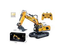 (11CH Excavators) RC Excavator Dumper Car 2.4G Remote Control Engineering Vehicle Crawler Truck Bulldozer Toys for Boys
