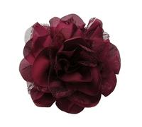 11cm Extra Large Rose Flower Brooches Lapel Pins Dainty Satin Fabric Lace Flower Hair Clips Elegant Brooch Big Camellia Flowers Brooch for Women Wedding Party Dance Clothes Accessories Jewelry, 1