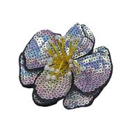 11CM Two Layers Colorful Sequins Sticker Flower Patch Sew On Clothes Decoration Designer Applique for DIY Clothes Backpacks Jackets Shoes(Color 11)