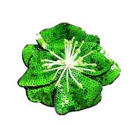 11CM Two Layers Colorful Sequins Sticker Flower Patch Sew On Clothes Decoration Designer Applique for DIY Clothes Backpacks Jackets Shoes(Color 8)