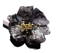 11CM Two Layers Colorful Sequins Sticker Flower Patch Sew On Clothes Decoration Designer Applique for DIY Clothes Backpacks Jackets Shoes(Color 4)