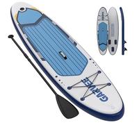11ft Extra Wide Inflatable Rise Up Paddle Board, 6" Thick, Non-Slip Deck, Stable SUP with 3 Fins, Backpack, Safety Leash, Hand Pump, Lightweight PVC - Ideal for All Skill Levels