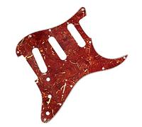 11Hole SSS Guitar Pickguard Scratch Plate With Screws For For ST Electric Guitar Anti-scratch Parts Guitar Replacement Pickguard (Color : Tortoise 4ply)
