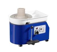 11in Pottery Wheel Ceramic Forming Machine Adjustable 60-300RPM Speed Handle Foot Pedal Control ABS Detachable Basin Rotates Stable Smoothly(450W 8kg Blue)