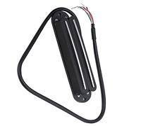 "11K Dual Hot Rail Humbucker Pickup with Ceramic Magnet - Ideal Replacement for Fender and Single Coil Pickups - Electric Guitar Accessories"(黑色银轨)