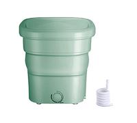 11L Mini Portable Washing Machine,Foldable Laundry Tub Underwear Foldable Washer Blue Ray Sterilization, Apartment Home Self-Driving Tour,for Baby Clothes, Socks, Towels, Great (Color : Green)