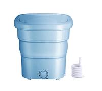 11L Mini Portable Washing Machine,Foldable Laundry Tub Underwear Foldable Washer Blue Ray Sterilization, Apartment Home Self-Driving Tour,for Baby Clothes, Socks, Towels, Great (Color : Blue)