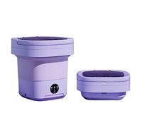 11L Portable Folding Washing Machine, Fully Automatic Mini Washing Machine, Dedicated for Washing and Removing Underwear and Socks (11L,Purple)