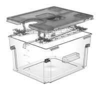11L Sous Vide Container, Integrated Lid & Rack, No Additional Custom Parts Required, Compatible with Most Sous Vide Cookers for Kitchen, Grey