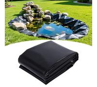 11m x 13m Pond Liner - Heavy Duty 0.12mm Black HDPE Membrane Flexible Waterproofing for Large Fish Ponds Landscapes and Garden Pools. Durable Pond Lining Solution.