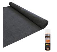 Camper Van Lining Carpet Anthracite 4 Way Super Stretch 2m Wide 5.5m Long 11m2 with 5 Cans of Glue Coverage Car Motorhome Vehicle Interior Campervan Conversion Kit Polypropylene Fits any Make or Model
