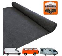 Camper Van Lining Carpet Anthracite 4 Way Super Stretch 2m Wide 5.5m Long 11m2 with 5 Cans of Glue Coverage Car Motorhome Vehicle Interior Campervan Conversion Kit Polypropylene Fits any Make or Model
