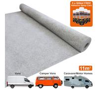 T-mech Van Carpet Lining / Silver Grey & 5 Adhesive Cans