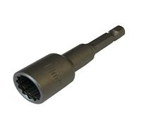 11mm Bi Hex Nut Driver With Retaining Clip to Hold Fixings - Ideal For Roofing Cladding Tech Screws