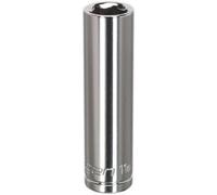 11mm Chrome Plated Deep Drive Socket - Durable High Grade Carbon Steel Tool