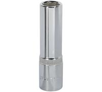 11mm Forged Steel DEEP Drive Socket - 3/8" Square Drive Polished Chrome Vanadium