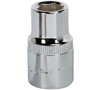 11mm Forged Steel Drive Socket - 1/2" Square Drive - Polished Chrome Vanadium