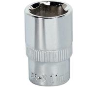 11mm Forged Steel Drive Socket - 1/4" Square Drive - Polished Chrome Vanadium