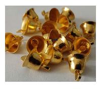 11MM Gold Christmas Craft Liberty Bell-Pack of 16