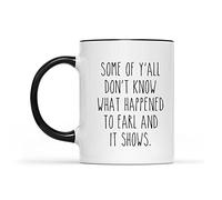 11oz Black Accent Funny Divorce Ceramic Coffee Mug "What Happened to Earl" Gift